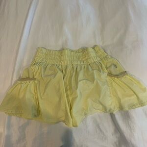 Get Your Flirt On Shorts in Pale Yellow by Free People Movement